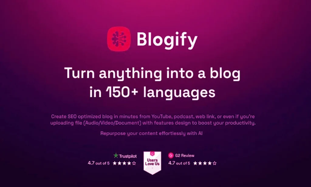 Blogify Lifetime Deal